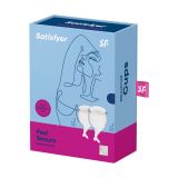 Набор менструальных чаш Satisfyer Feel Secure (transparent), 15мл и 20мл, мешочек для хранения