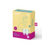 Satisfyer Feel Confident - набор менструальных чаш, 15 мл и 20 мл (синий)
