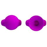 Зажими для сосків - Pretty Love Vibrating Nipple Suckers Purple