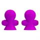 Зажими для сосків - Pretty Love Vibrating Nipple Suckers Purple