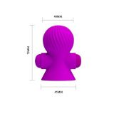 Зажими для сосків - Pretty Love Vibrating Nipple Suckers Purple