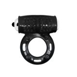 Ерекційне кільце - Cock Ring, Powerful 10 - Function Vibration, Black, 2,8x6,5 см