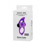 Ерекційне віброкільце Adrien Lastic Lingus MAX Violet з язичком для стимуляції клітора