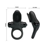 Ерекційне кільце - Pretty Love Vibrant Penis Ring II Black