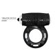 Ерекційне кільце - Cock Ring, Powerful 10 - Function Vibration, Black, 2,8x6,5 см