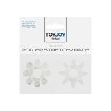 Эрекционные кольца Power Stretchy, 2 шт (голубой)