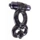 Эрекционное кольцо с вибрацией Infinity Super Ring Black (черный)