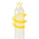 Насадка на член Recare Spike Condom Yellow (презерватив з вусиками та спіраллю шипів)
