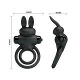 Ерекційне кільце - Pretty Love Vibrant Penis Ring III Black