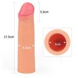 Насадка на член - Revolutionary Silicone Nature Extender Add 2" Flesh