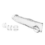 Подовжуюча насадка на член - Pretty Love Extension Penis Sleeve Clear, 26 см