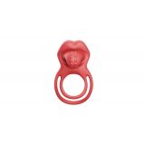 Ерекційне віброкільце - Dual Ring Tongue Vibe Red Ерекційне віброкільце - Dual Ring Tongue Vibe Red