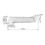 Подовжуюча насадка на член - Pretty Love Extension Penis Sleeve Clear, 26 см