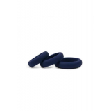 Эрекционные кольца Topco Hombre Xtra Stretch Silicone C-Bands 3-Pack (Синий)