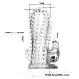 Насадка на член - Penis Sleeve, Bullet Vibrator 1, Crystal