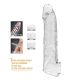 Подовжуюча насадка на член - Pretty Love Extension Penis Sleeve Clear, 26 см