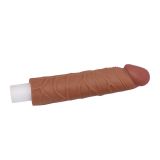 Насадка на член - Add 2" Pleasure X-Tender Penis Sleeve Brown