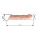 Подовжуюча насадка на член - Pretty Love Extension Penis Sleeve Flesh, 28 см