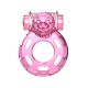 Эрекционное кольцо - Vibration And Condom Ring Bear Pink
