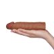 Насадка на член - Add 2" Pleasure X-Tender Penis Sleeve Brown