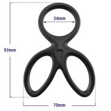 Ерекційне кільце - Triple Silicone Cock Ring Erospace Men’s Play B14