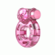 Эрекционное кольцо - Vibration And Condom Ring Bear Pink