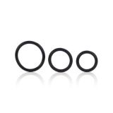 CalExotics Rubber Ring - 3 Piece Set - набор эрекционных колец (черный)