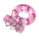Эрекционное кольцо - Vibration and condom ring Pink