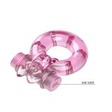 Эрекционное кольцо - Vibration and condom ring Pink