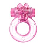 Эрекционное кольцо - Vibration and condom ring Pink