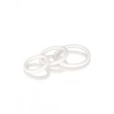 CalExotics Rubber Ring - 3 Piece Set - набор эрекционных колец (черный)