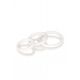 CalExotics Rubber Ring - 3 Piece Set - набор эрекционных колец (черный)