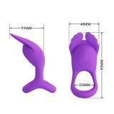 Насадка на член - Pretty Love Silas Vibrant Penis Ring Purple