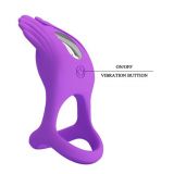 Насадка на член - Pretty Love Silas Vibrant Penis Ring Purple