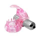 Ерекційне кільце - Cock Ring 1, With Bullet Vibrator, Pink