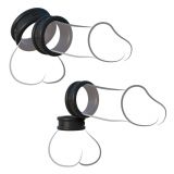 Fantasy C-Ringz Max-Width Silicone Rings - Black