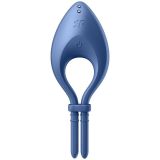 Эрекционное смарт виброкольцо лассо с регулировкой размера Satisfyer Bullseye Blue