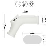 Насадка на член - Vibrating Silk Knights Ring With Scrotum Sleeve White