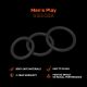Ерекційні кільця - Erospace Men’s Play Set Of 3 Cock Rings B7