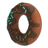 Ерекційне кільце - Pretty Love Choco Super Donut Silicone Cock Ring