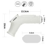 Насадка на член - Vibrating Drip Knights Ring With Scrotum Sleeve White