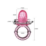 Ерекційне кільце - Cook Ring, 10 Functions Vibe, Pink Ерекційне кільце - Cook Ring, 10 Functions Vibe, Pink