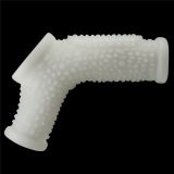 Насадка на член - Vibrating Drip Knights Ring With Scrotum Sleeve White