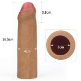 Насадка на член - Revolutionary Silicone Nature Extender Add 1" Brown Насадка на член - Revolutionary Silicone Nature Extender Add 1" Brown