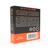 Ерекційні кільця - Erospace Men’s Play Set Of 3 Cock Rings B7