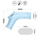 Насадка на член - Vibrating Silk Knights Ring With Scrotum Sleeve Blue