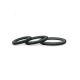 Topco Sales Hombre Snug - Fit Silicone Thin C - Rings, 3 Pk - комплект ерекційних кілець, 3,1 см, 4,4 см, 5 см