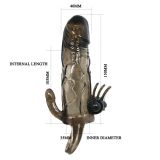 Насадка на член - Brave Man Vibrating Penis Sleeve Black