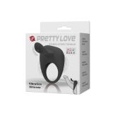 Ерекційне кільце - Pretty Love Stimulating Tonguo Penis Ring Black