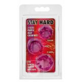 Три эрекционных кольца Stay Hard (розовые)